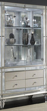Load image into Gallery viewer, Hollywood Swank Curio w/ Drawer Base in Pearl Caviar NT03515-11
