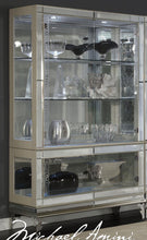 Load image into Gallery viewer, Hollywood Swank Curio w / Glass Base in Pearl Caviar NT03515-11
