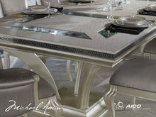 Load image into Gallery viewer, Hollywood Swank Rectangular Dining Table in Pearl Caviar
