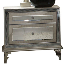 Load image into Gallery viewer, Hollywood Swank Upholstered Nightstand in Crystal Croc image
