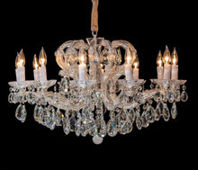 Load image into Gallery viewer, Lighting Alhambra 12 Light Chandelier in Clear and Silver

