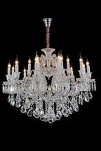 Load image into Gallery viewer, Lighting Chambord 25 Light Chandelier in Clear and Chrome
