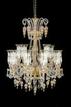 Load image into Gallery viewer, Lighting Garnier 15 Light Chandelier in Clear and Gold
