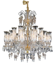 Load image into Gallery viewer, Lighting Garnier 18 Light Chandelier in Clear and Gold image
