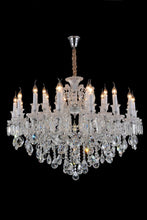 Load image into Gallery viewer, Lighting Chambord 19 Light Chandelier in Clear and Chrome
