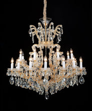 Load image into Gallery viewer, Lighting La Scala 25 Light Chandelier in Cognac and Gold image
