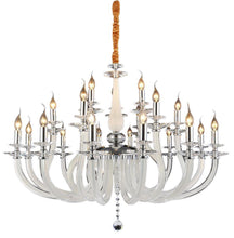 Load image into Gallery viewer, Lighting San Marco 21 Light Chandelier in Opalescent and Chrome image
