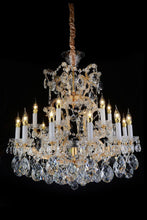 Load image into Gallery viewer, Lighting San Carlo 19 Light Chandelier in Clear and Gold

