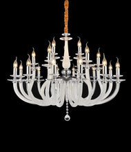 Load image into Gallery viewer, Lighting San Marco 21 Light Chandelier in Opalescent and Chrome
