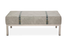 Load image into Gallery viewer, Menlo Station Rectangular Cocktail Ottoman in DoveGray
