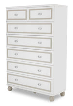 Load image into Gallery viewer, Sky Tower 7 Drawer Chest in White Cloud image
