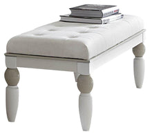 Load image into Gallery viewer, Sky Tower Bedside Bench in White Cloud image
