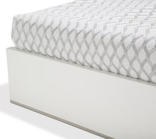 Load image into Gallery viewer, State St California King Upholstered Panel Bed in Glossy White
