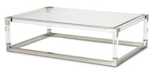 Load image into Gallery viewer, State St Rectangular Cocktail Table in Stainless Steel image
