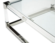 Load image into Gallery viewer, State St Rectangular Cocktail Table in Stainless Steel
