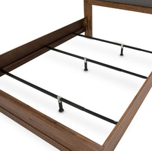 Load image into Gallery viewer, Brooklyn Walk King Channel Tufted Panel Bed in Burnt Umber
