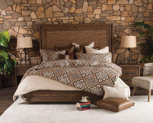 Load image into Gallery viewer, Carrollton Queen Panel Bed with Fabric Insert in Rustic Ranch
