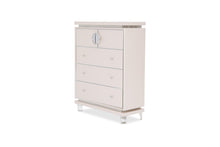 Load image into Gallery viewer, Glimmering Heights Upholstered 5 Drawer Chest in Ivory image
