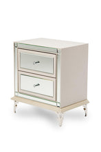 Load image into Gallery viewer, Hollywood Loft Upholstered Nightstand in Frost
