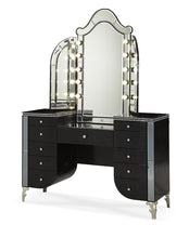 Load image into Gallery viewer, Hollywood Swank Vanity Mirror in Black Iguana
