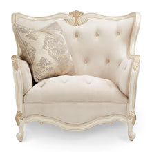 Load image into Gallery viewer, Lavelle Melange Wood Trim Chair and a Half in Ivory Classic Pearl image
