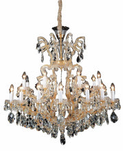 Load image into Gallery viewer, Lighting La Scala 19 Light Chandelier in Cognac and Gold
