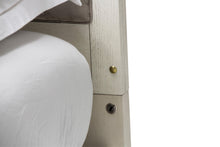 Load image into Gallery viewer, Menlo Station California King Panel Bed w/ Fabric Insert in Eucalyptus
