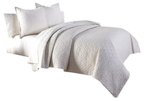 Load image into Gallery viewer, Taylor 3-pc King Coverlet/Duvet Set in Linen image
