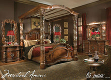 Load image into Gallery viewer, Villa Valencia California King Bed with Canopy in Chestnut
