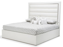 Load image into Gallery viewer, State St California King Upholstered Panel Bed in Glossy White
