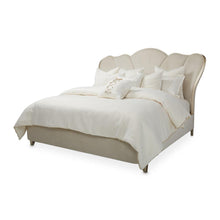 Load image into Gallery viewer, Villa Cherie Eastern King Channel Tufted Upholstered Bed in Caramel image
