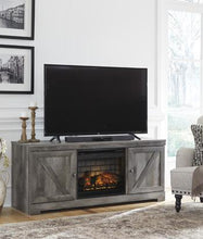 Load image into Gallery viewer, Wynnlow 63&quot; TV Stand with Electric Fireplace
