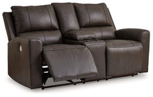 Load image into Gallery viewer, Boxmere Power Reclining Loveseat with Console
