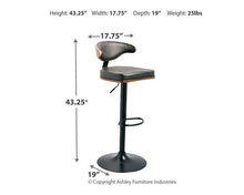 Load image into Gallery viewer, Bellatier Adjustable Height Bar Stool
