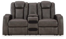 Load image into Gallery viewer, Fyne-Dyme Power Reclining Loveseat with Console
