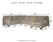 Load image into Gallery viewer, Ballinasloe 3-Piece Sectional with Chaise
