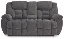 Load image into Gallery viewer, Foreside Reclining Loveseat with Console
