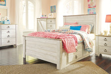 Load image into Gallery viewer, Willowton Bed with 2 Storage Drawers
