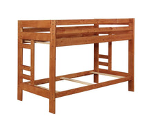 Load image into Gallery viewer, Wrangle Hill Twin Over Twin Bunk Bed Amber Wash
