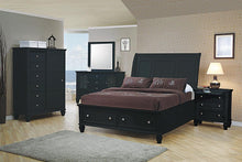 Load image into Gallery viewer, Sandy Beach Eastern King Storage Sleigh Bed Black
