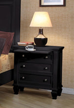 Load image into Gallery viewer, Sandy Beach 3-drawer Nightstand Black

