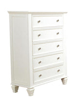 Load image into Gallery viewer, Sandy Beach 5-drawer Rectangular Chest Cream White
