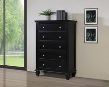 Load image into Gallery viewer, Sandy Beach 5-drawer Chest Black
