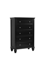 Load image into Gallery viewer, Sandy Beach 5-drawer Chest Black
