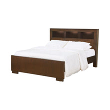 Load image into Gallery viewer, Jessica California King Bed with Storage Headboard Cappuccino
