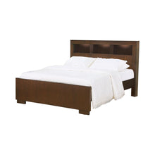 Load image into Gallery viewer, Jessica Queen Bed with Storage Headboard Cappuccino
