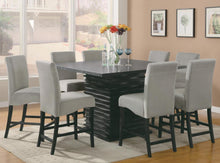 Load image into Gallery viewer, Stanton Upholstered Counter Height Chairs Grey and Black (Set of 2)
