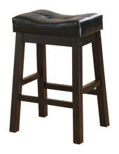 Load image into Gallery viewer, Donald Upholstered Counter Height Stools Black and Cappuccino (Set of 2)
