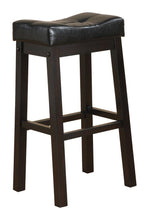 Load image into Gallery viewer, Donald Upholstered Bar Stools Black and Cappuccino (Set of 2)
