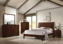 Load image into Gallery viewer, Serenity Queen Panel Bed Rich Merlot
